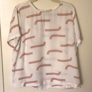 A New Day blush rainbow blouse